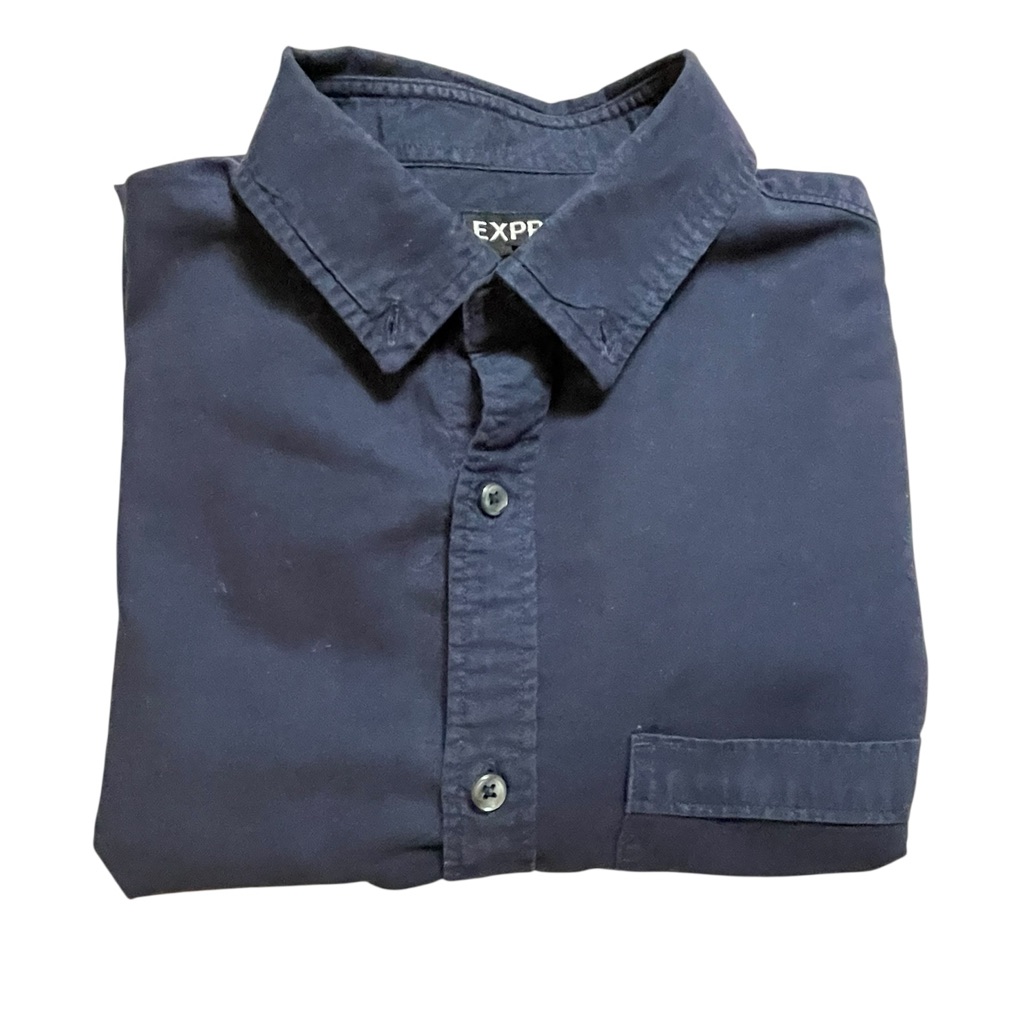 Express Navy Oxford Shirt